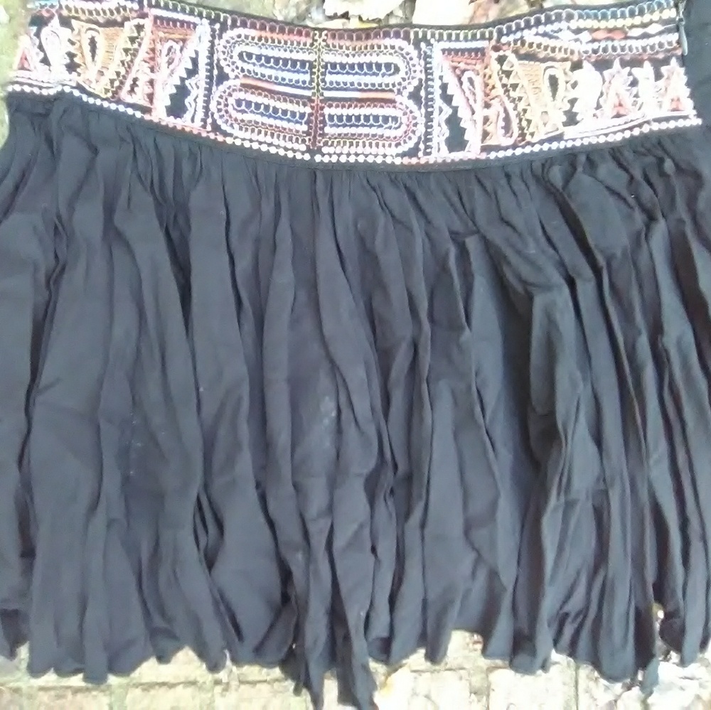 Forever 21 pleated skirt with beaded waistband